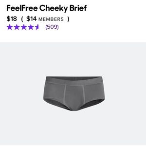 NWT MeUndies FeelFree Cheeky Brief
